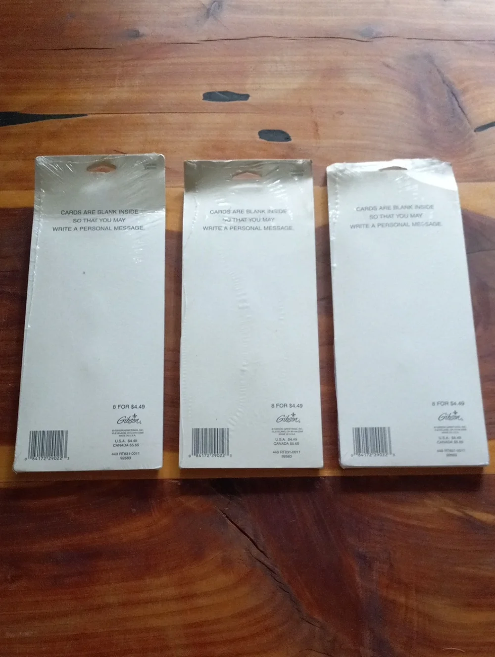 Deadstock Botanical Garden Wildflower Blank Note Cards (Lot of 3)